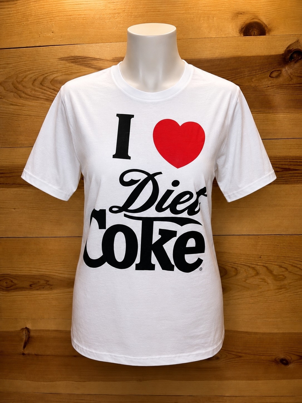 Coca Cola White "I ♥ Diet Coke" Graphic Tee